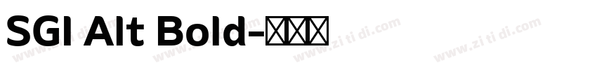 SGI Alt Bold字体转换